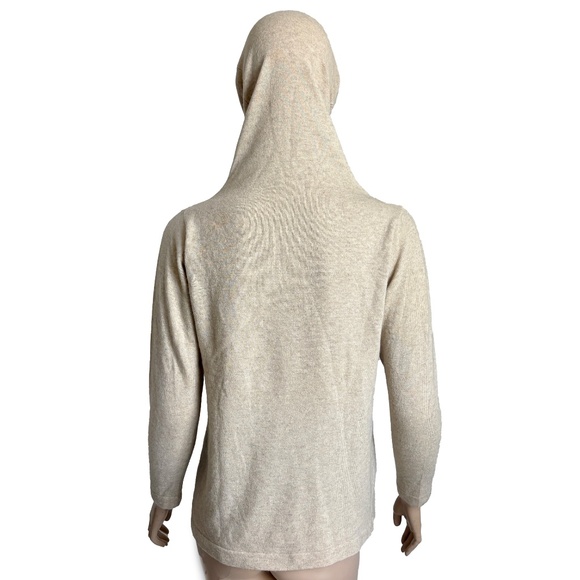 Bonnie Cashin Sweater Funnel Neck Cowl Cashmere Oatmeal Wool Vintage 1970s Rare - Picture 11 of 12